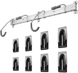 Delta Heavy Duty Track Rack Wall Mount Bike Rack - 4-Bike Silver