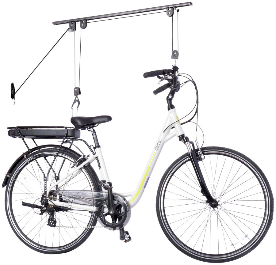 Delta Ceiling Hoist Pro Bike Storage Rack - 1-Bike Utility Straps Included