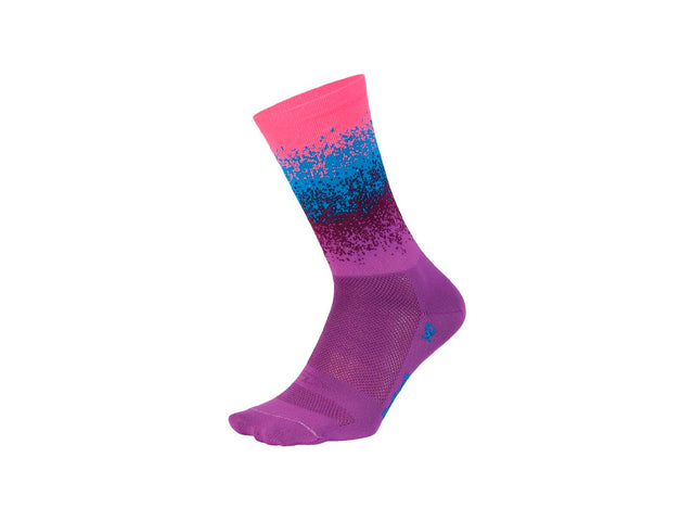 DeFeet Aireator 6" Socks Pink/Blue/Purple XL Pair