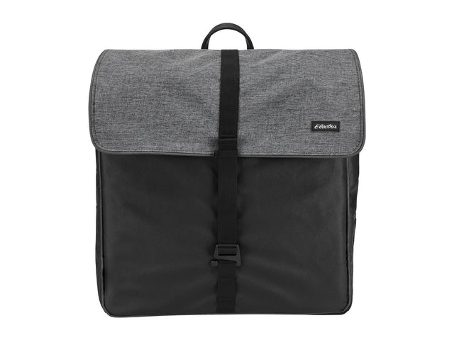 Electra Pannier Black with Heather Charcoal Bag