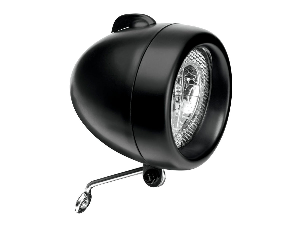 Electra Retro Headlight Matte Black Light