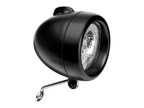Electra Retro Headlight Matte Black Light