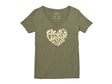 Electra 1993 V Tee Women Small Olive Grey Shirt