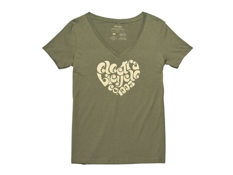 Electra 1993 V Tee Women Medium Olive Grey Shirt