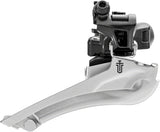 microSHIFT Sword BLK Front Derailleur - 9-Speed Double 46-52t Max Ring 34.9mm Band Clamp 28.6 31.8 Adapters