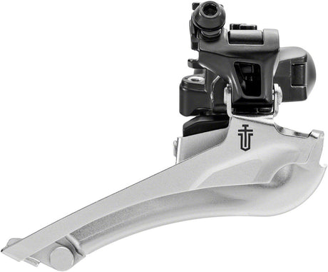microSHIFT Sword BLK Front Derailleur - 9-Speed Double 46-52t Max Ring 34.9mm Band Clamp 28.6 31.8 Adapters