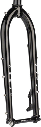 Surly Dinner Fork - 27.5" 15x110mm Thru-Axle 1-1/8" Straight Steerer 420mm Axle To Crown Steel BLK