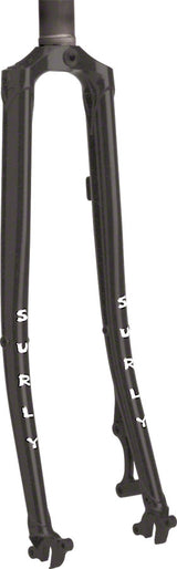 Surly Straggler Fork - 700c QRx100mm 1-1/8" Straight Steerer 400mm Axle To Crown Steel BLK