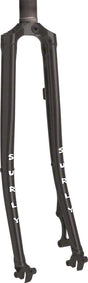 Surly Straggler Fork - 700c QRx100mm 1-1/8" Straight Steerer 400mm Axle To Crown Steel BLK