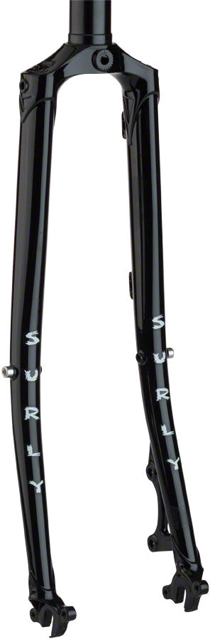 Surly Straggler Fork - 650b QRx100mm 1-1/8" Straight Steerer 380mm Axle To Crown Steel BLK