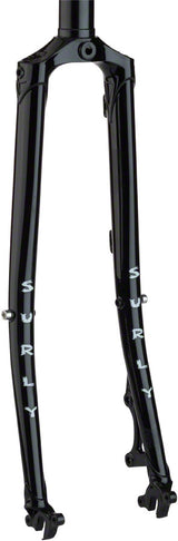 Surly Straggler Fork - 650b QRx100mm 1-1/8" Straight Steerer 380mm Axle To Crown Steel BLK