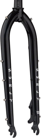 Surly Cocktail Fork - 27.5" QRx100mm 1-1/8" Straight Steerer 420mm Axle To Crown Steel BLK