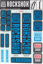 RockShox Fork Decal Kit - 35mm Blue