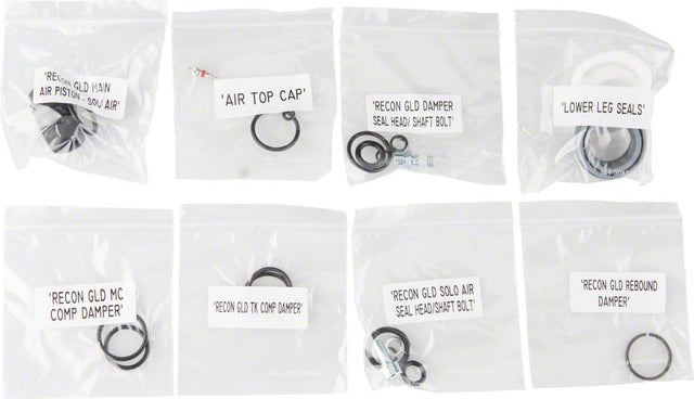 RockShox Fork Service Kit Full: Recon Gold (2013-2016) Solo Air