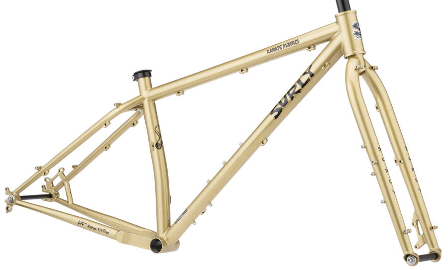 Surly Karate Monkey Frameset - 27.5" Steel Fool's Gold X-Small