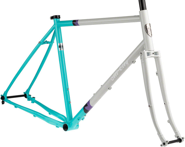 All-City Gorilla Monsoon Frameset - 650b Steel Aqua Seafoam 61cm