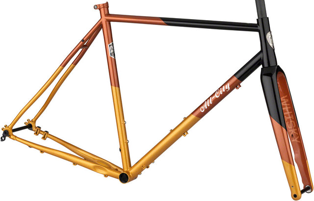 All-City Cosmic Stallion Frameset - 650b/700c Steel Black/Brick/Bronze 46cm