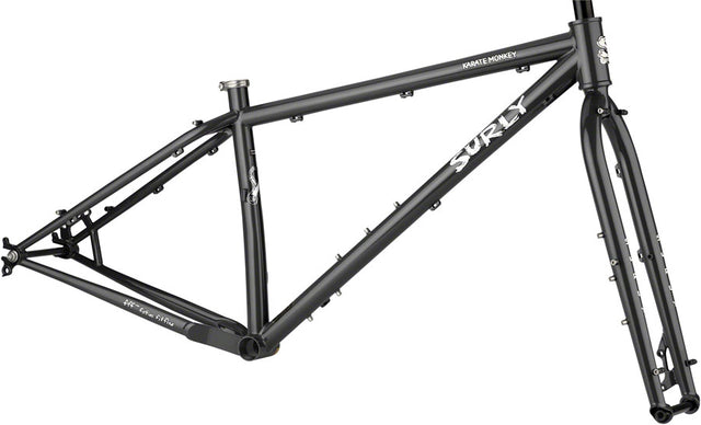 Surly Karate Monkey Frameset - 27.5" Steel Hi-Viz Black X-Small