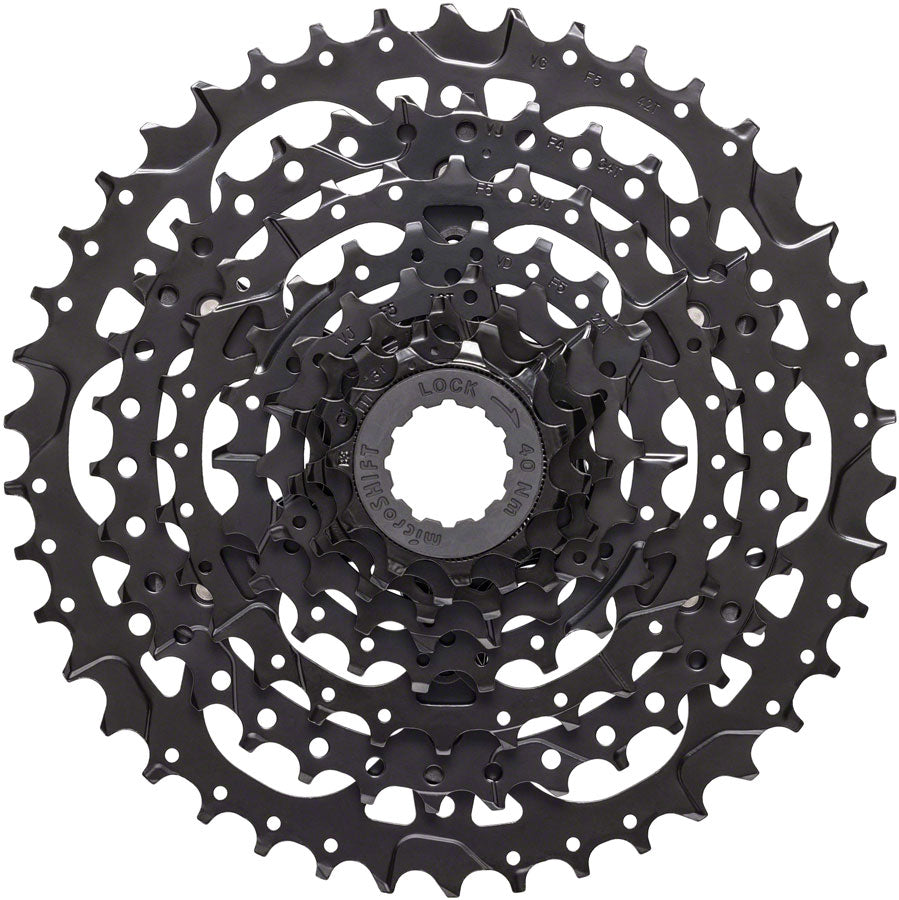 microSHIFT Acolyte Cassette - 8 Speed 11-42t Black ED Coated