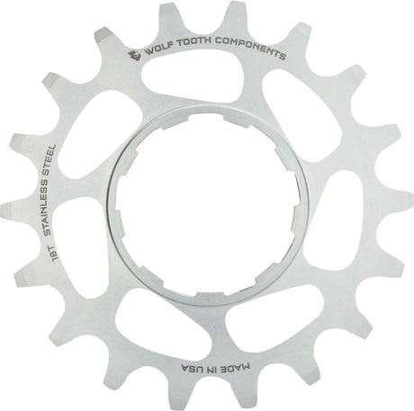Wolf Tooth Single Speed Stainless Steel Cog - 16t Compatible 3/32" Chains