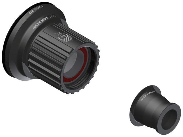 DT Swiss Ratchet DEG Freehub Body - Shimano Micro Spline Light Aluminum Ball Bearing w/ End Cap 12 x 148 mm