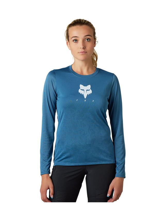 Fox Racing Ranger TruDri LS Women Large Dark Blue Jersey
