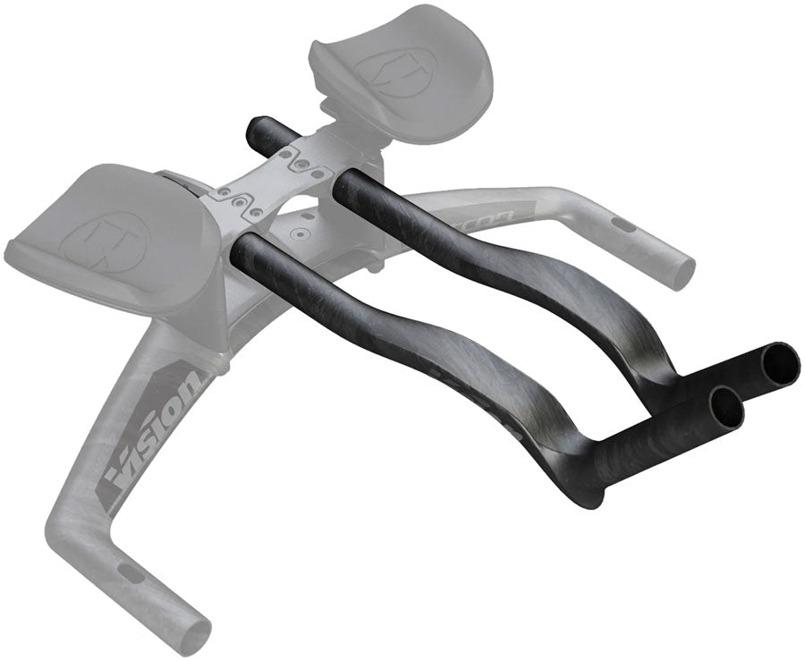 Vision Speed Extensions 400mm Length J-Bend Shape Aero Bar Add-on – Carbon