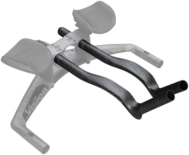 Vision Speed Extensions 400mm Length J-Bend Shape Aero Bar Add-on – Carbon