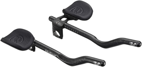 Vision TriMax Carbon Clip-ons 210–360mm Extension Range JS-Bend Shape Aero Bar Add-on – Carbon