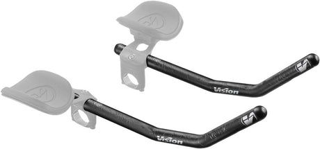 Vision TriMax Carbon Reversible Extensions 385mm Length J-Bend Shape Aero Bar Add-on Reversible Design – Carbon