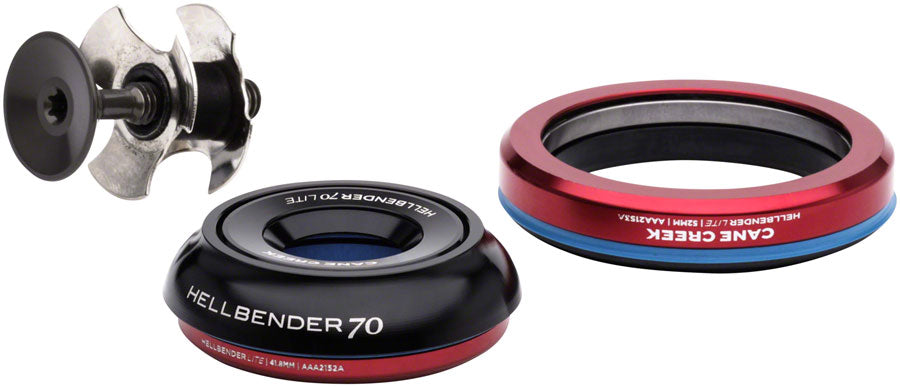 Cane Creek Hellbender 70 Lite Headset - IS42/28.6/H9|IS52/40 B Tapered Black