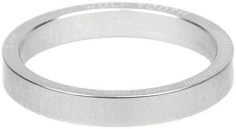 Wolf Tooth Precision Headset Stack Spacer - 5mm Raw Silver 1 pc.