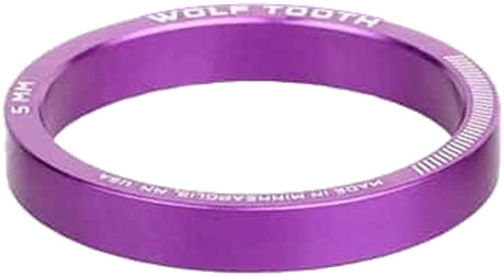 Wolf Tooth Precision Headset Stack Spacer - 5mm Ultraviolet Purple 1 pc.