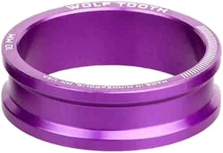 Wolf Tooth Precision Headset Stack Spacer - 10mm Ultraviolet Purple 1 pc.