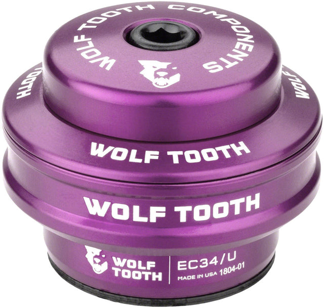 Wolf Tooth Performance Headset - EC34/28.6 Upper 16mm Stack Ultraviolet Purple