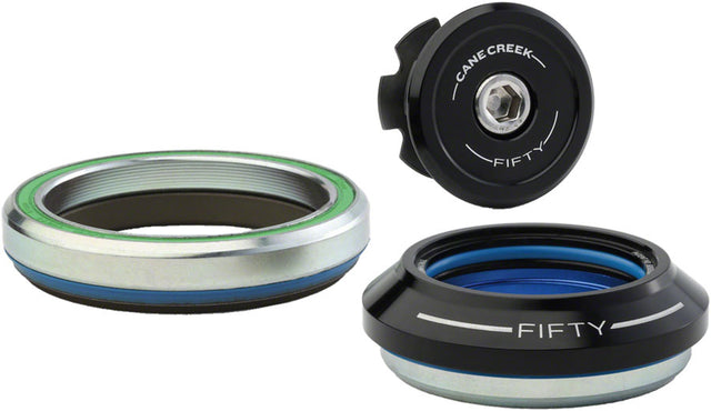 Cane Creek 50 Headset - IS41/28.6/H9 Upper | IS52/40 Lower Tapered Black