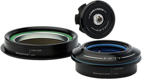 Cane Creek 50 Headset - ZS44/28.6/H8 Upper | ZS56/30 Lower Tapered Black
