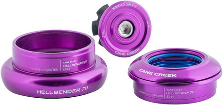 Cane Creek Hellbender 70 Headset - ZS44/28.6/H8 Upper | EC44/40 Lower Tapered Purple