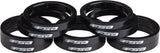 FSA Polycarbonate Headset Spacers 1 1/8" x 5mm 10 pcs Black