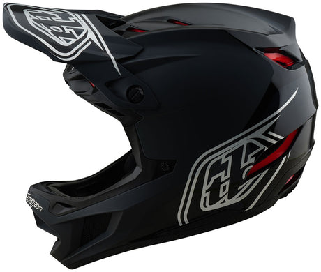Troy Lee Designs D4 Polyacrylite Helmet – Shadow Black 2X-Large