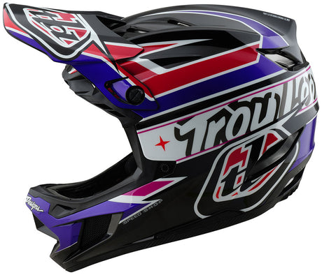 Troy Lee Designs D4 Polyacrylite Helmet – Linear Black Medium