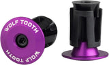 Wolf Tooth Alloy Bar End Plugs - Ultraviolet Purple