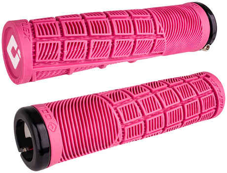 ODI Reflex V2.1 Grips - White/Pink Lock-On