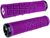 ODI Reflex V2.1 Grips - White/Purple Lock-On