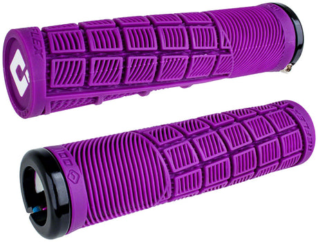ODI Reflex V2.1 Grips - White/Purple Lock-On