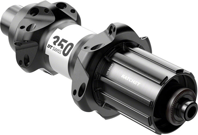 DT Swiss 350 Rear Hub - QR x 130mm Rim Brake HG11 Road BLK 24H Straightpull 36pt Straight Pull