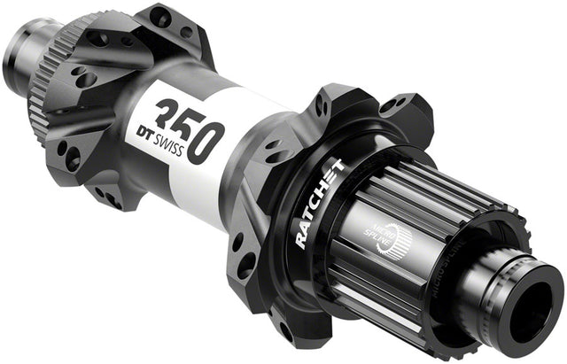 DT Swiss 350 Rear Hub - 12 x 148mm Center-Lock Micro Spline BLK 28H Straight Pull 36pt Straight Pull