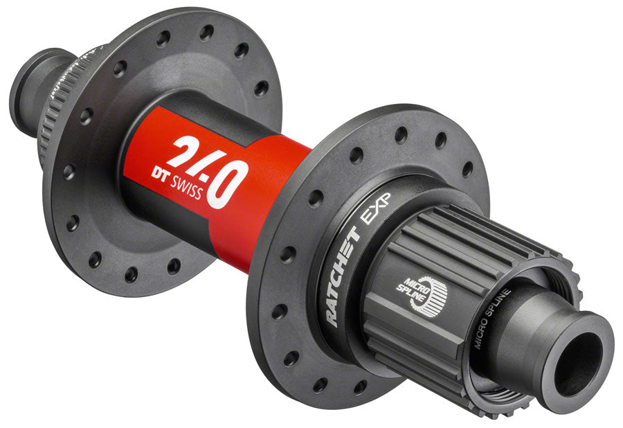 DT Swiss 240 EXP Rear Hub - 12 x 142mm Center-Lock Micro Spline BLK/Red 28H 36pt