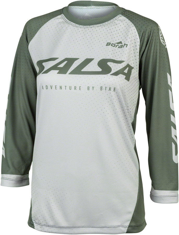 Salsa Women's Fleet 3/4 MTB Jersey - Small Green White