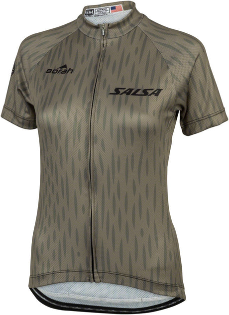 Salsa Women's Hinterland Jersey - Small Olive Green